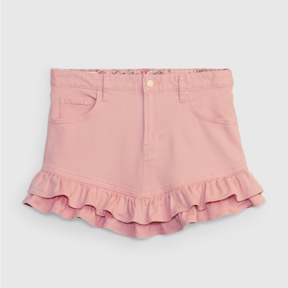 GAP X LoveShackFancy denim Mini Skirt